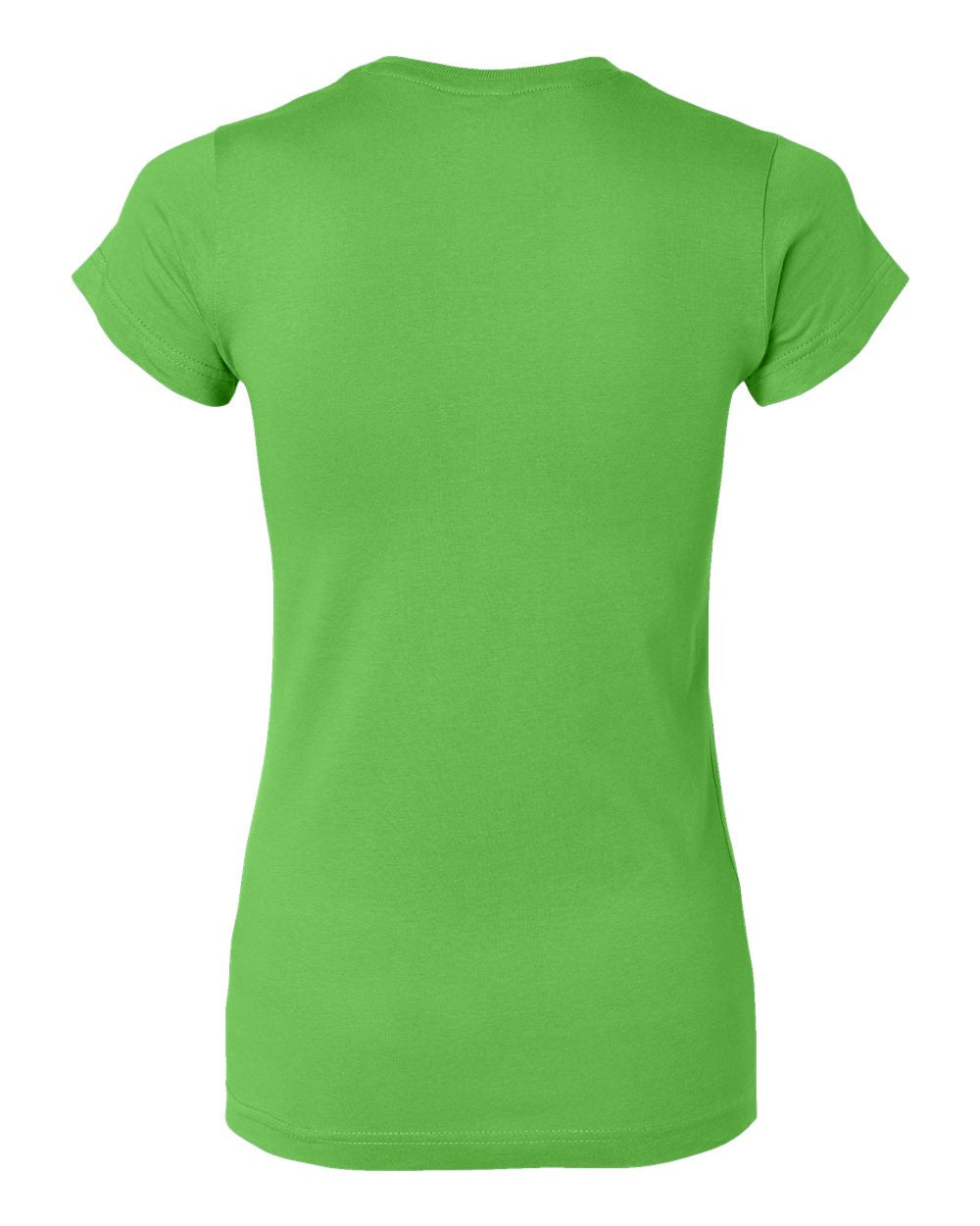Live & Tell by LAT 3616 Women's Fitted Fine Jersey Tee in Apple, back