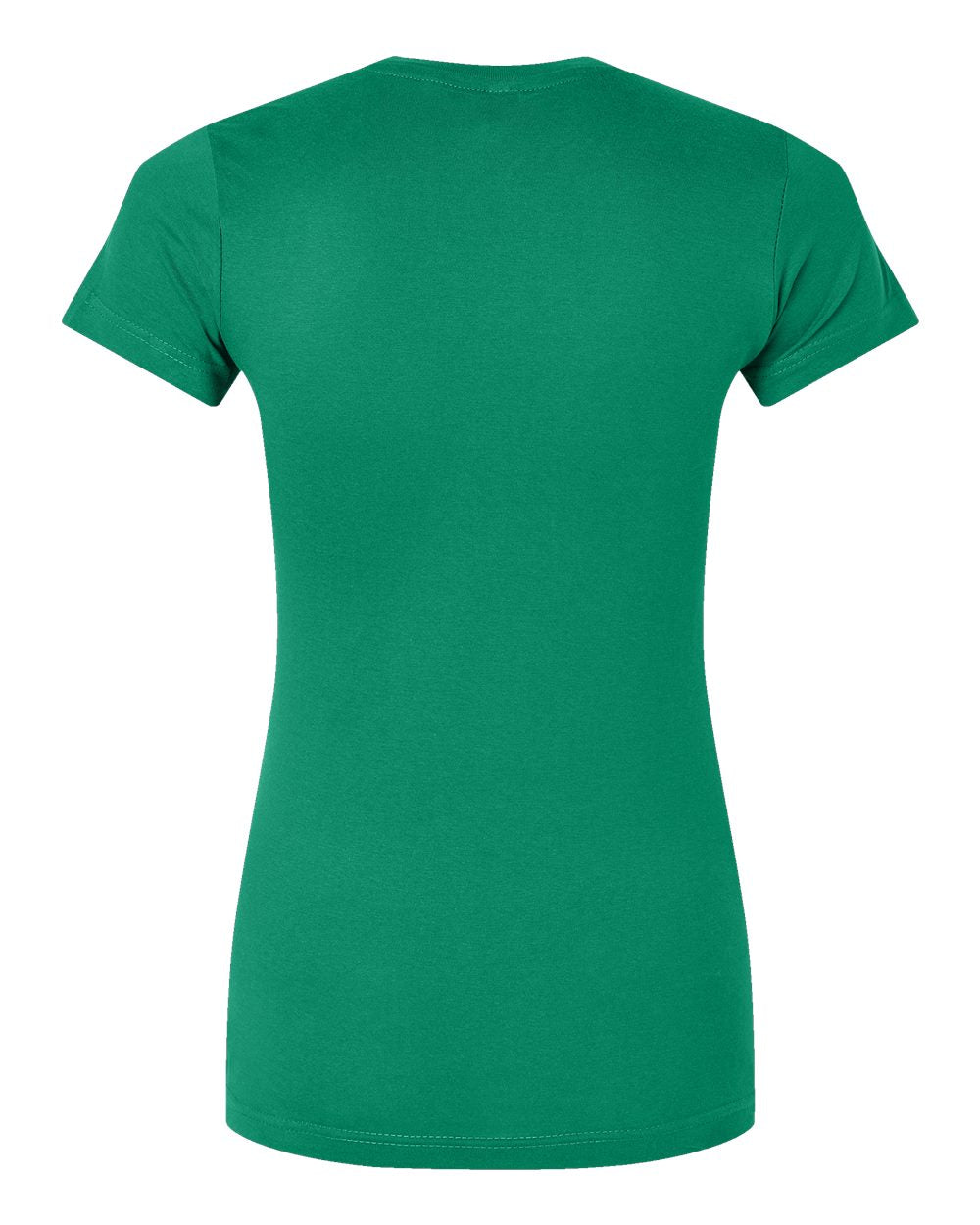 Live & Tell by LAT 3616 Women's Fitted Fine Jersey Tee in Kelly, back