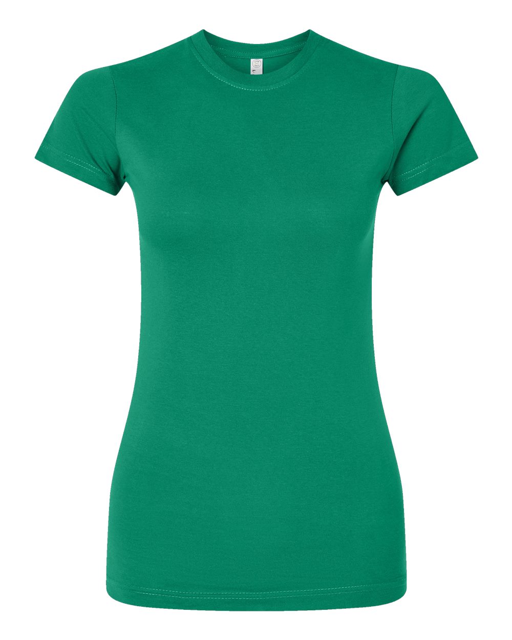 Live & Tell by LAT 3616 Women's Fitted Fine Jersey Tee in Kelly
