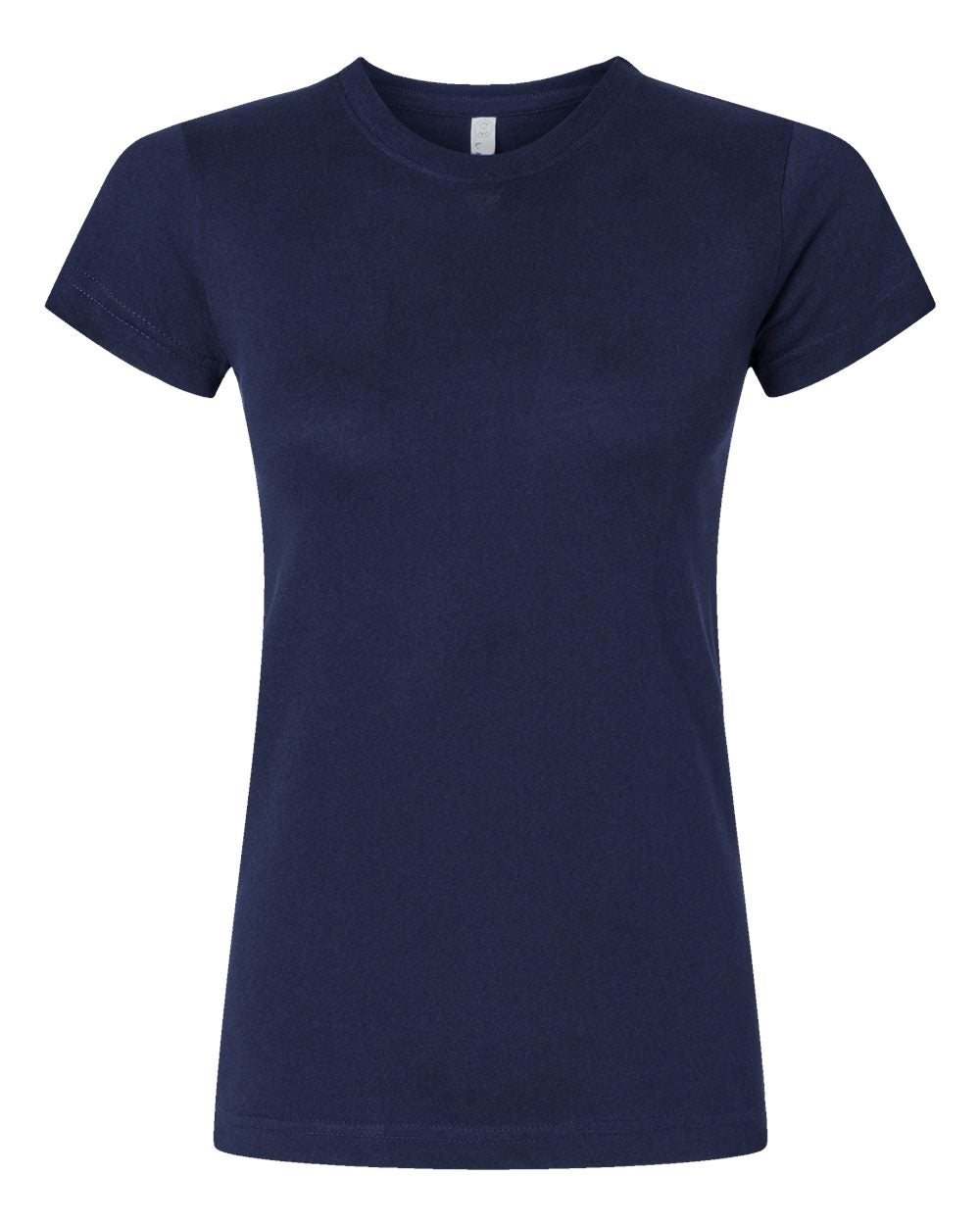 Live & Tell by LAT 3616 Women's Fitted Fine Jersey Tee in Navy