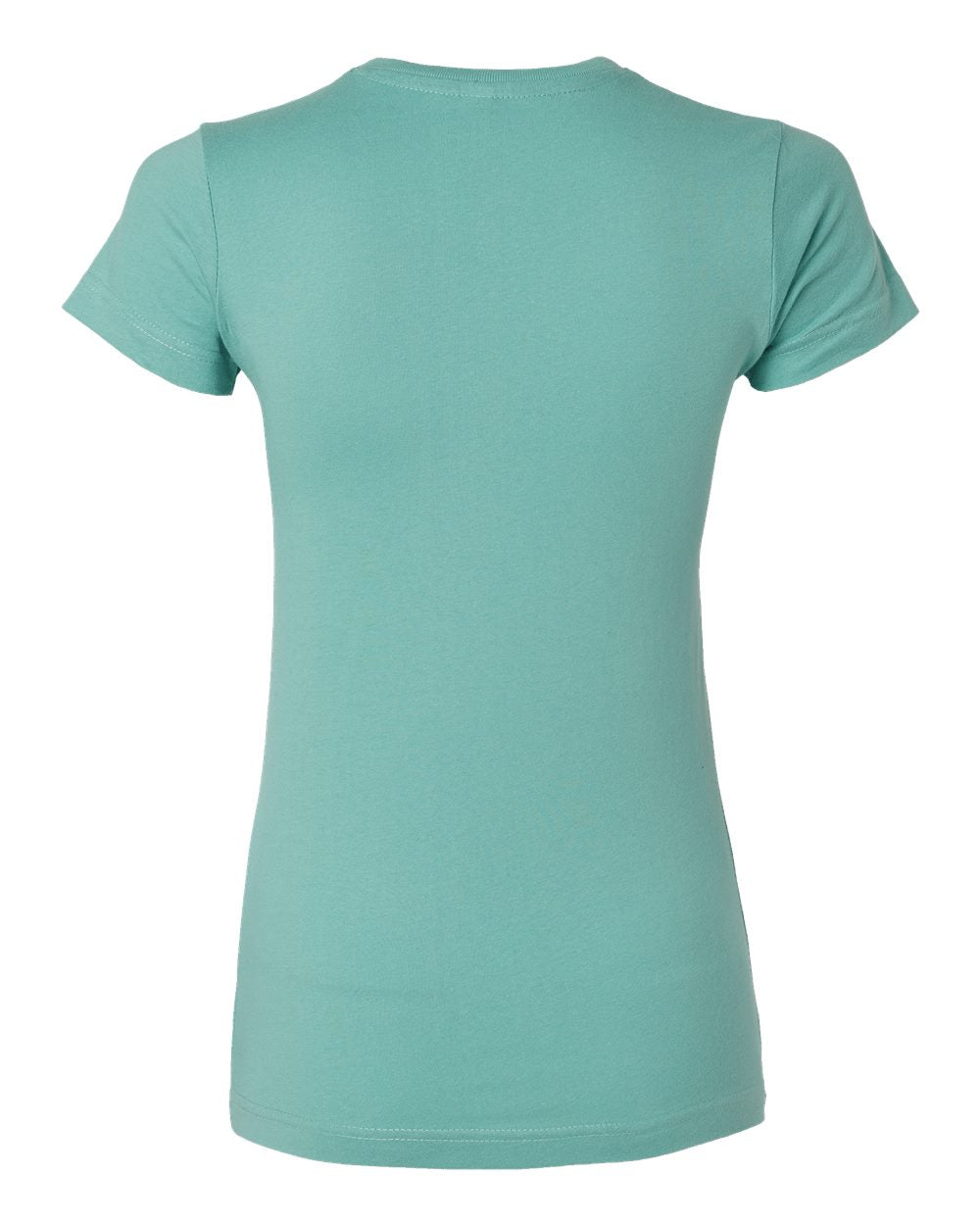 Live & Tell by LAT 3616 Women's Fitted Fine Jersey Tee in Saltwater, back