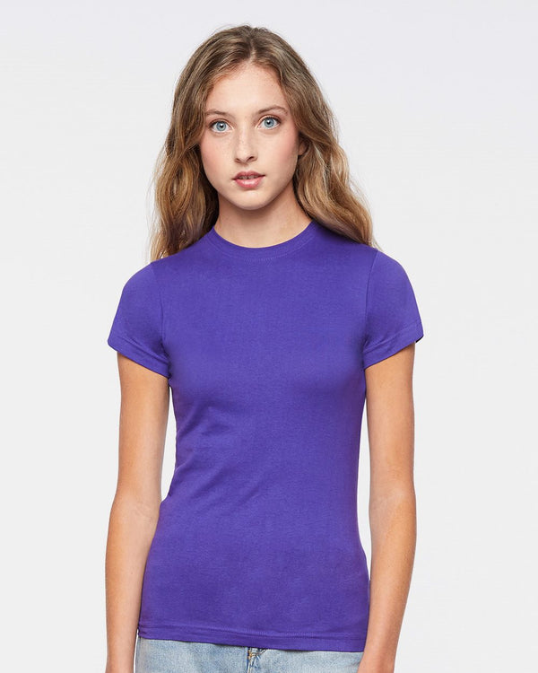 Live & Tell by LAT 3616 Women's Fitted Fine Jersey Tee