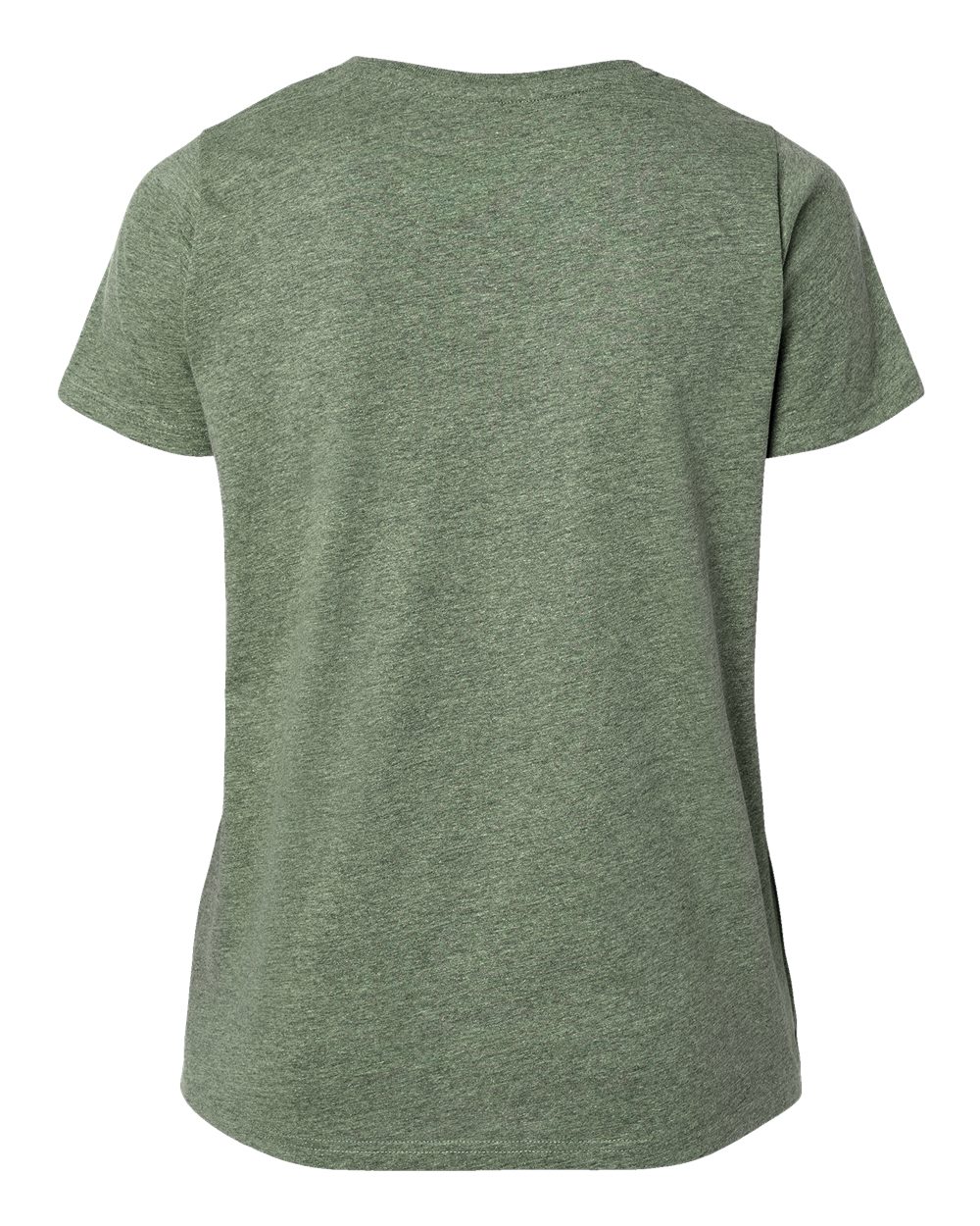 Live & Tell by LAT 3816 Women's Curvy Collection Fine Jersey Tee in Bamboo Blackout, back