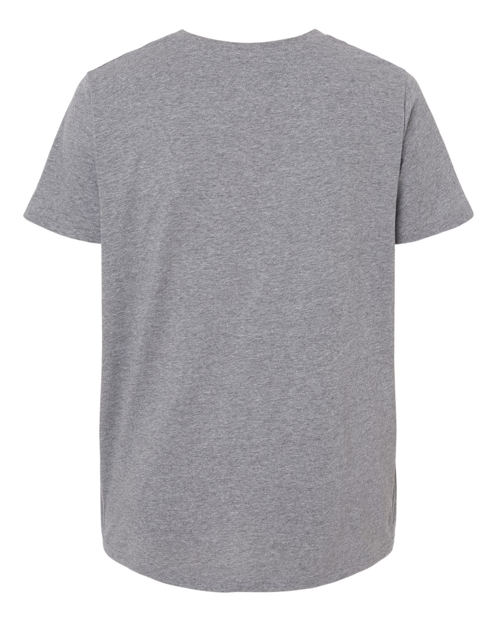 Live & Tell by LAT 3816 Women's Curvy Collection Fine Jersey Tee in Granite Heather, back