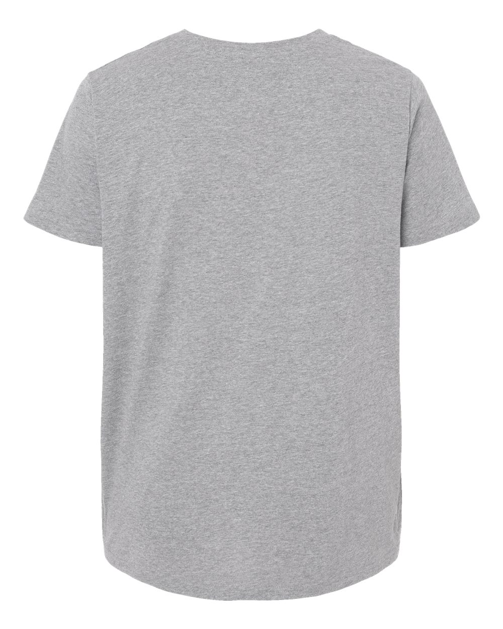 Live & Tell by LAT 3816 Women's Curvy Collection Fine Jersey Tee in Heather, back