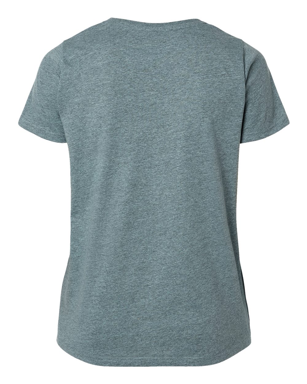 Live & Tell by LAT 3816 Women's Curvy Collection Fine Jersey Tee in Ice Blackout, back