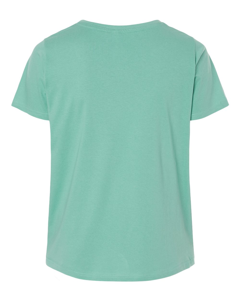 Live & Tell by LAT 3816 Women's Curvy Collection Fine Jersey Tee in Saltwater, back