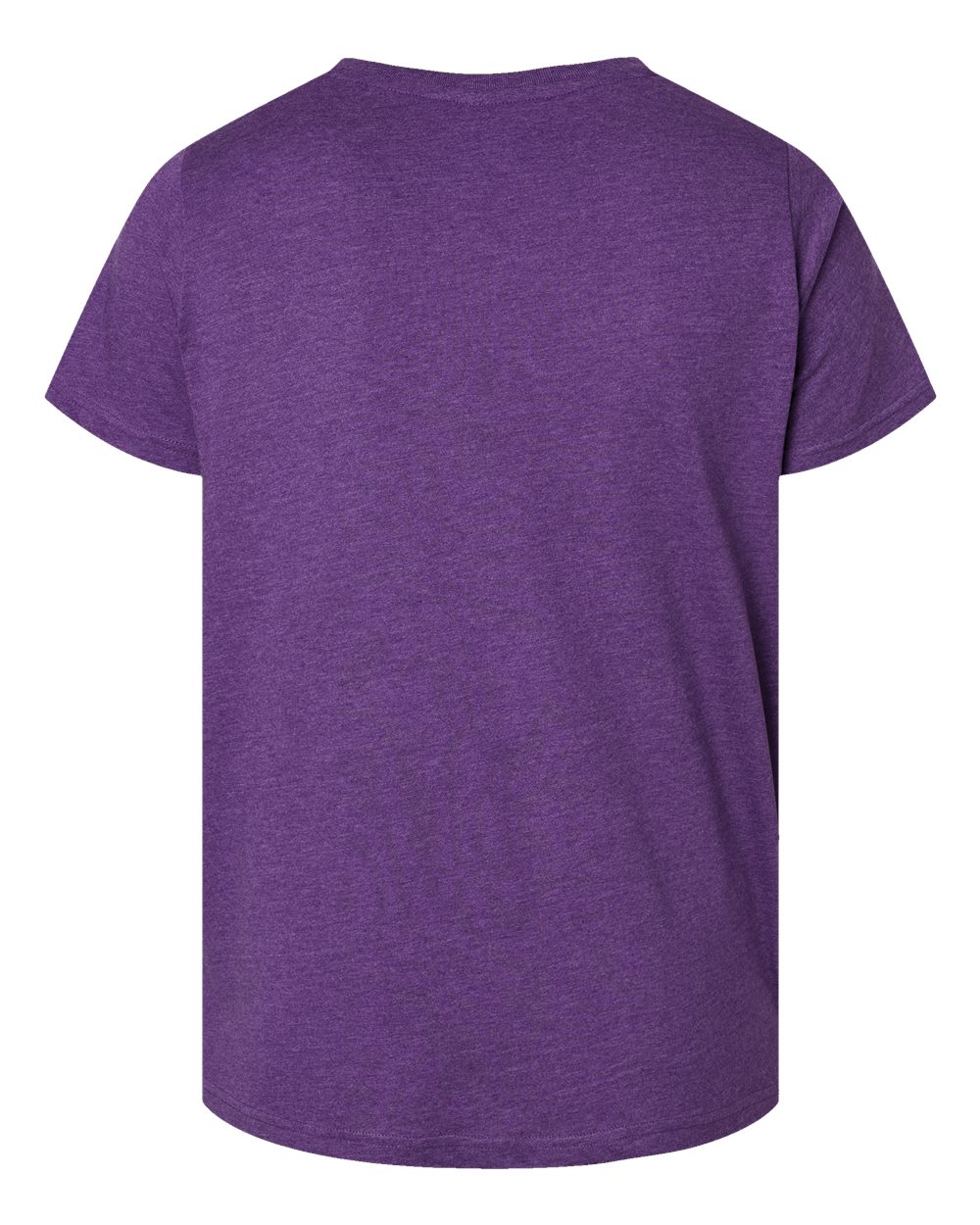 Live & Tell by LAT 3816 Women's Curvy Collection Fine Jersey Tee in Vintage Purple, back