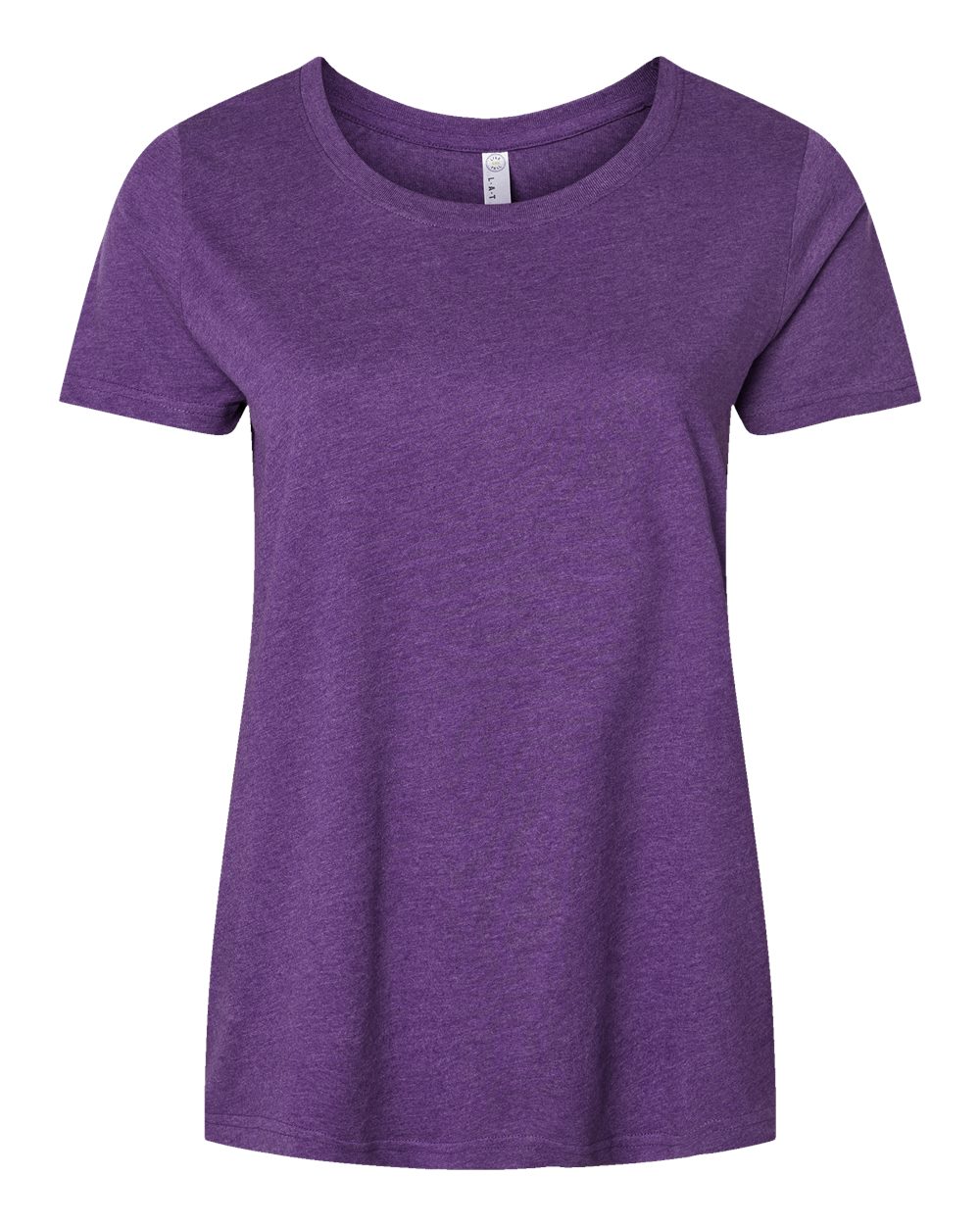 Live & Tell by LAT 3816 Women's Curvy Collection Fine Jersey Tee in Vintage Purple