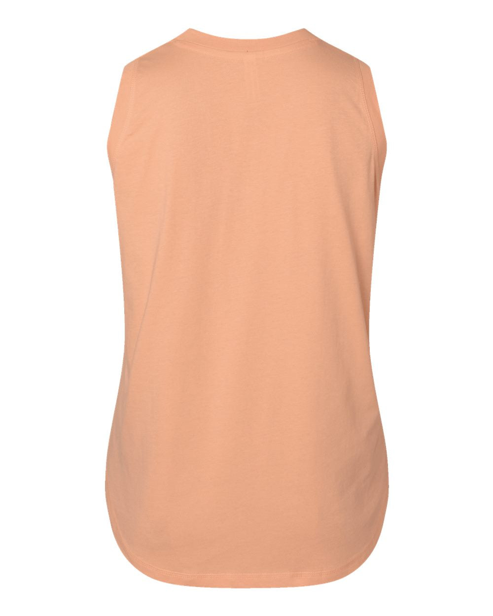 Live & Tell by LAT 3892 Women's Curvy Relaxed Fine Jersey Tank in Peachy, back