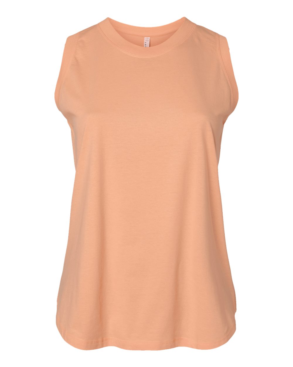 Live & Tell by LAT 3892 Women's Curvy Relaxed Fine Jersey Tank in Peachy