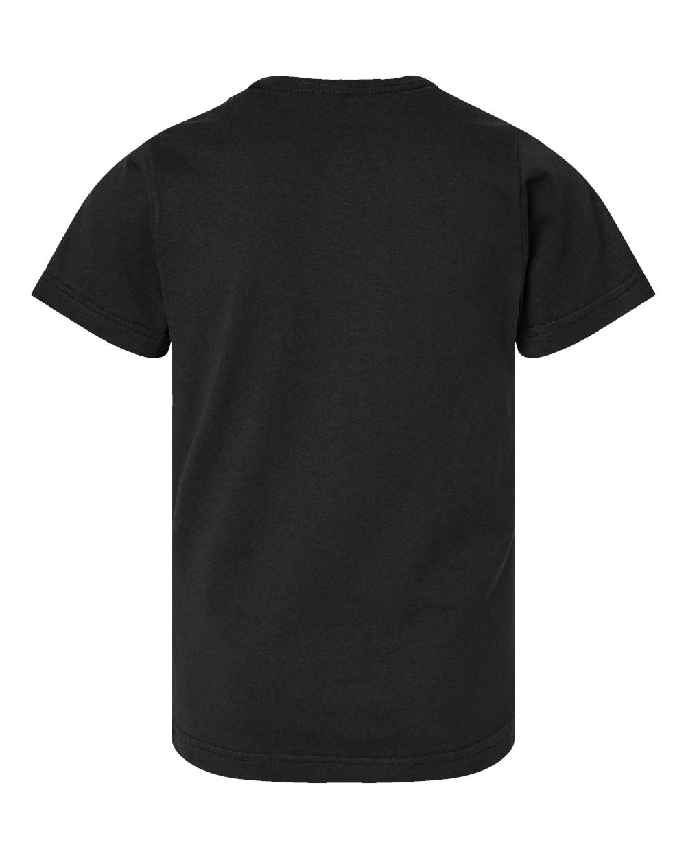 Live & Tell by LAT 6101 Youth Fine Jersey Tee in Black, back