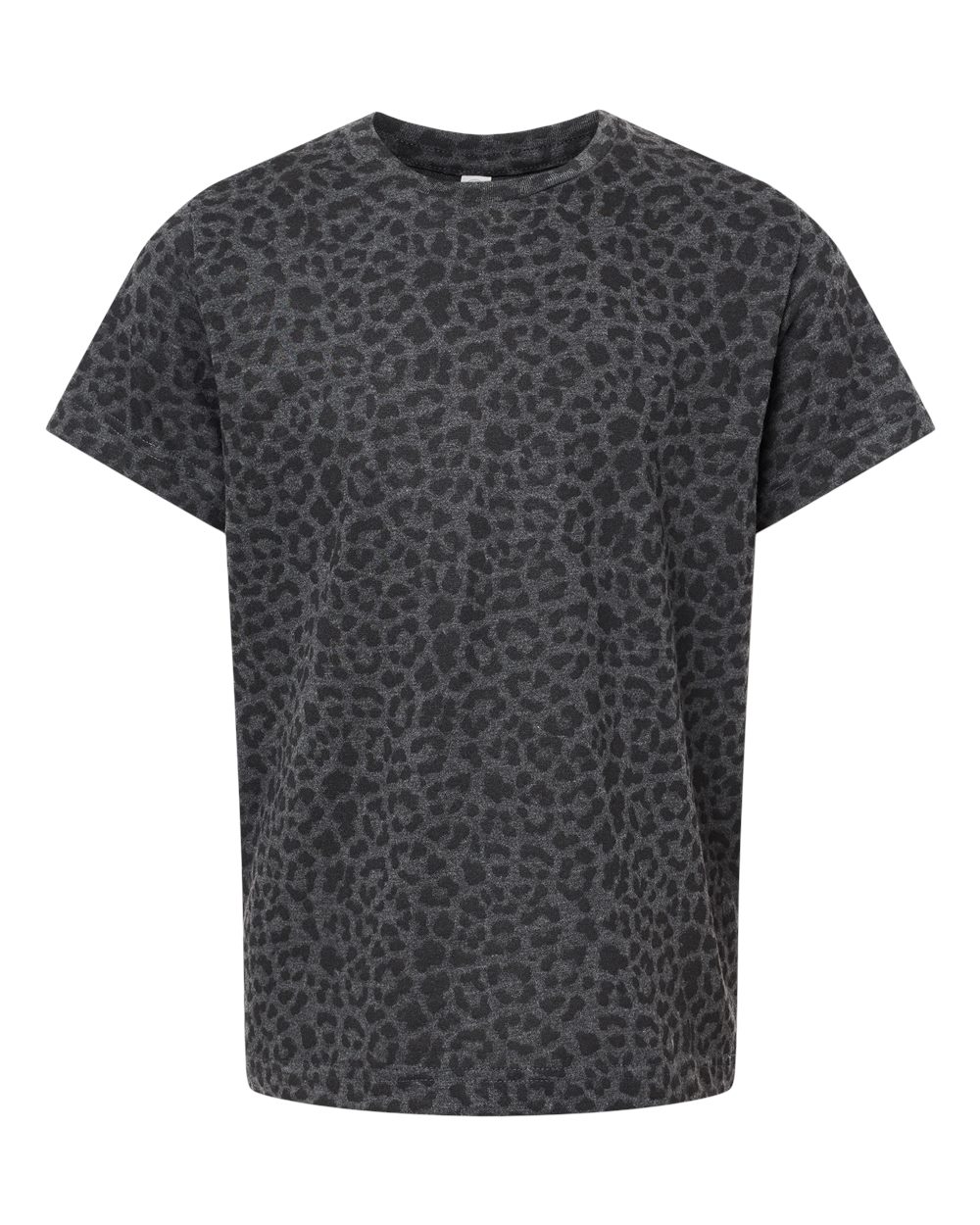 Live & Tell by LAT 6101 Youth Fine Jersey Tee in Black Leopard