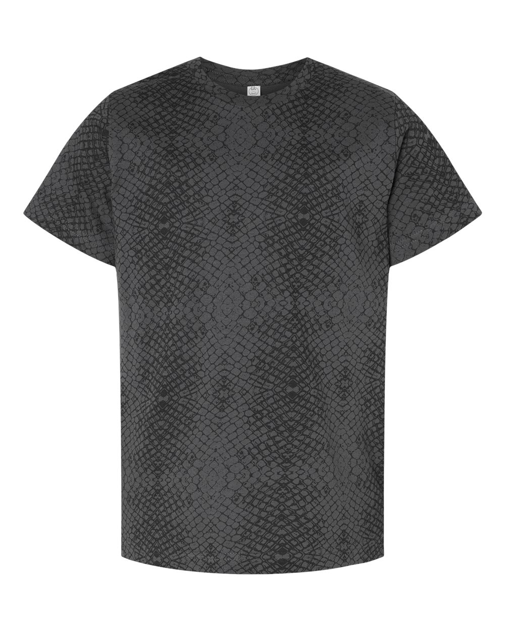 Live & Tell by LAT 6101 Youth Fine Jersey Tee in Black Reptile