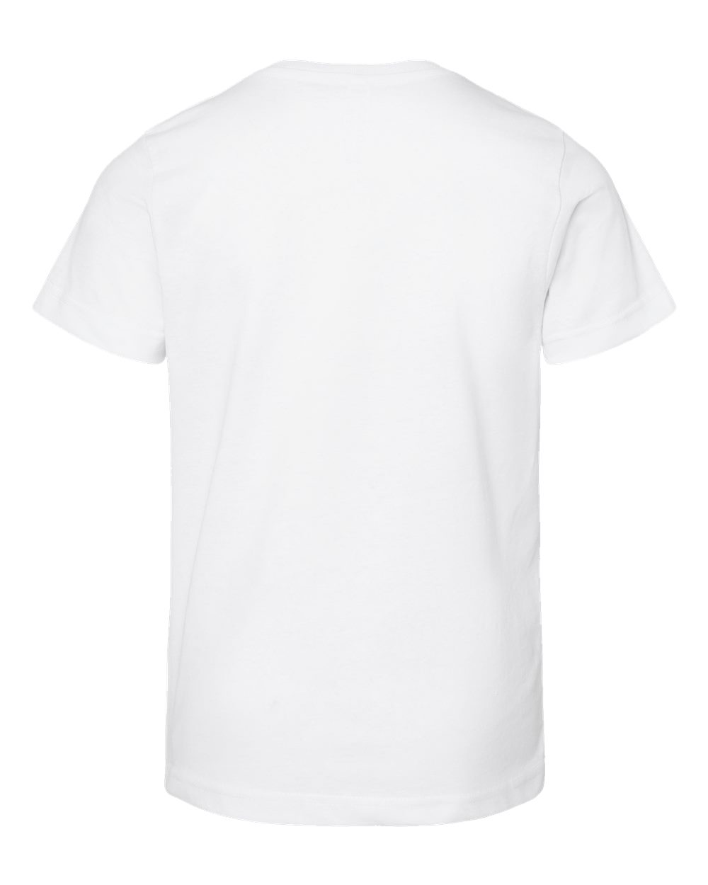 Live & Tell by LAT 6101 Youth Fine Jersey Tee in Blended White, back