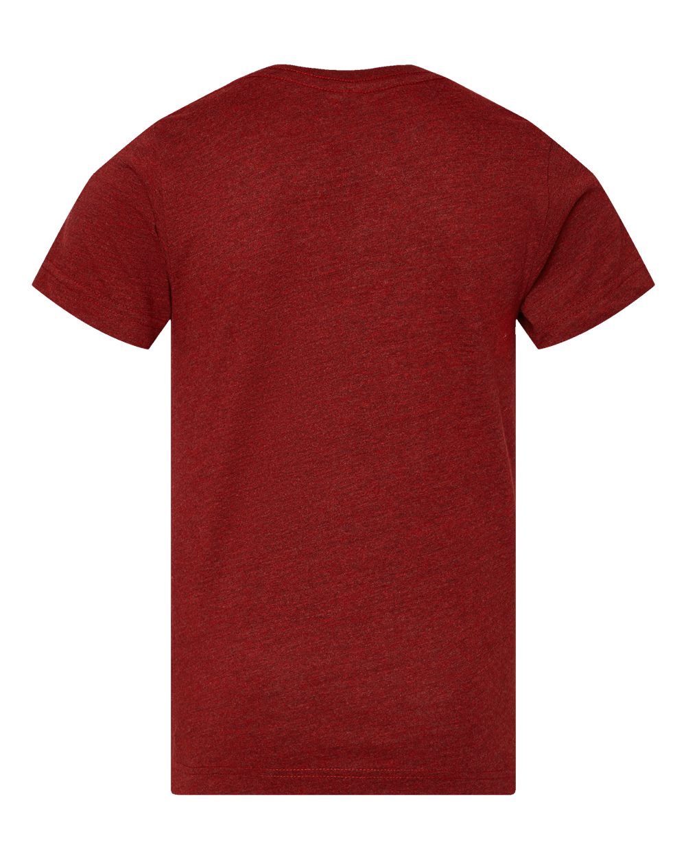 Live & Tell by LAT 6101 Youth Fine Jersey Tee in Cardinal Blackout, back