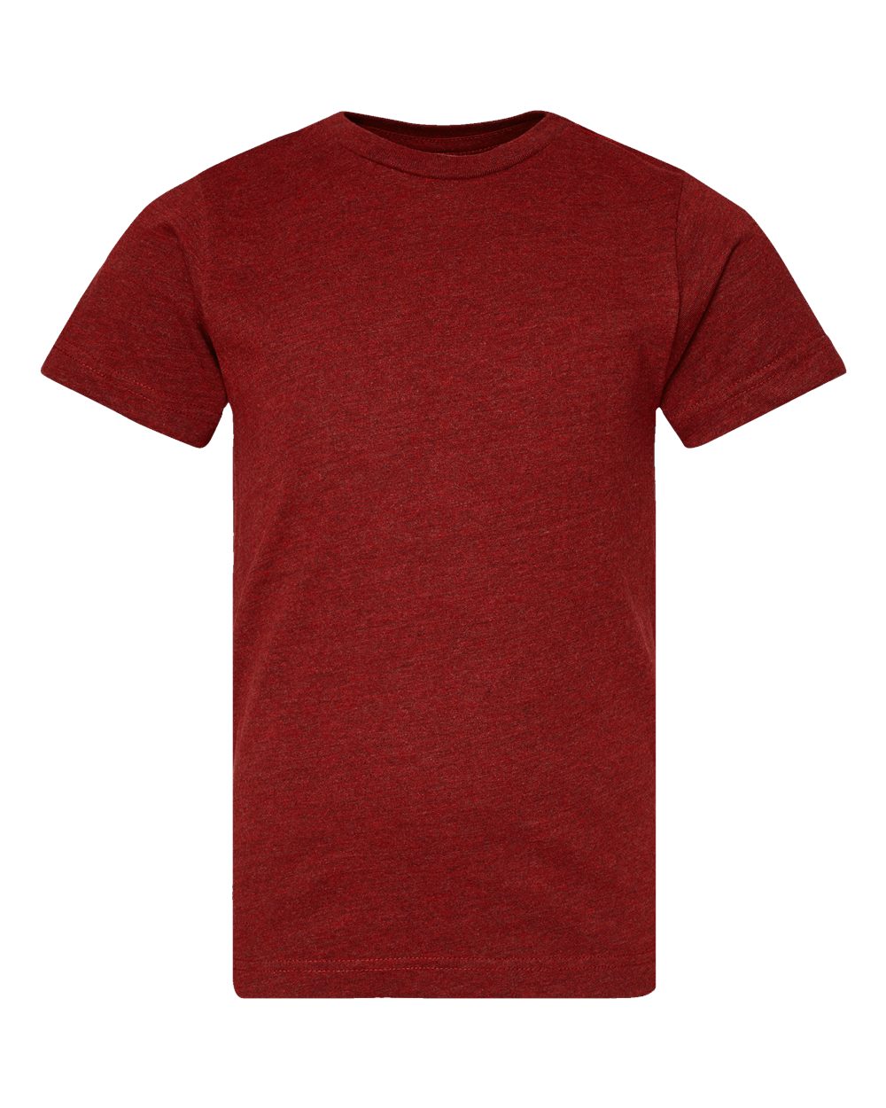 Live & Tell by LAT 6101 Youth Fine Jersey Tee in Cardinal Blackout