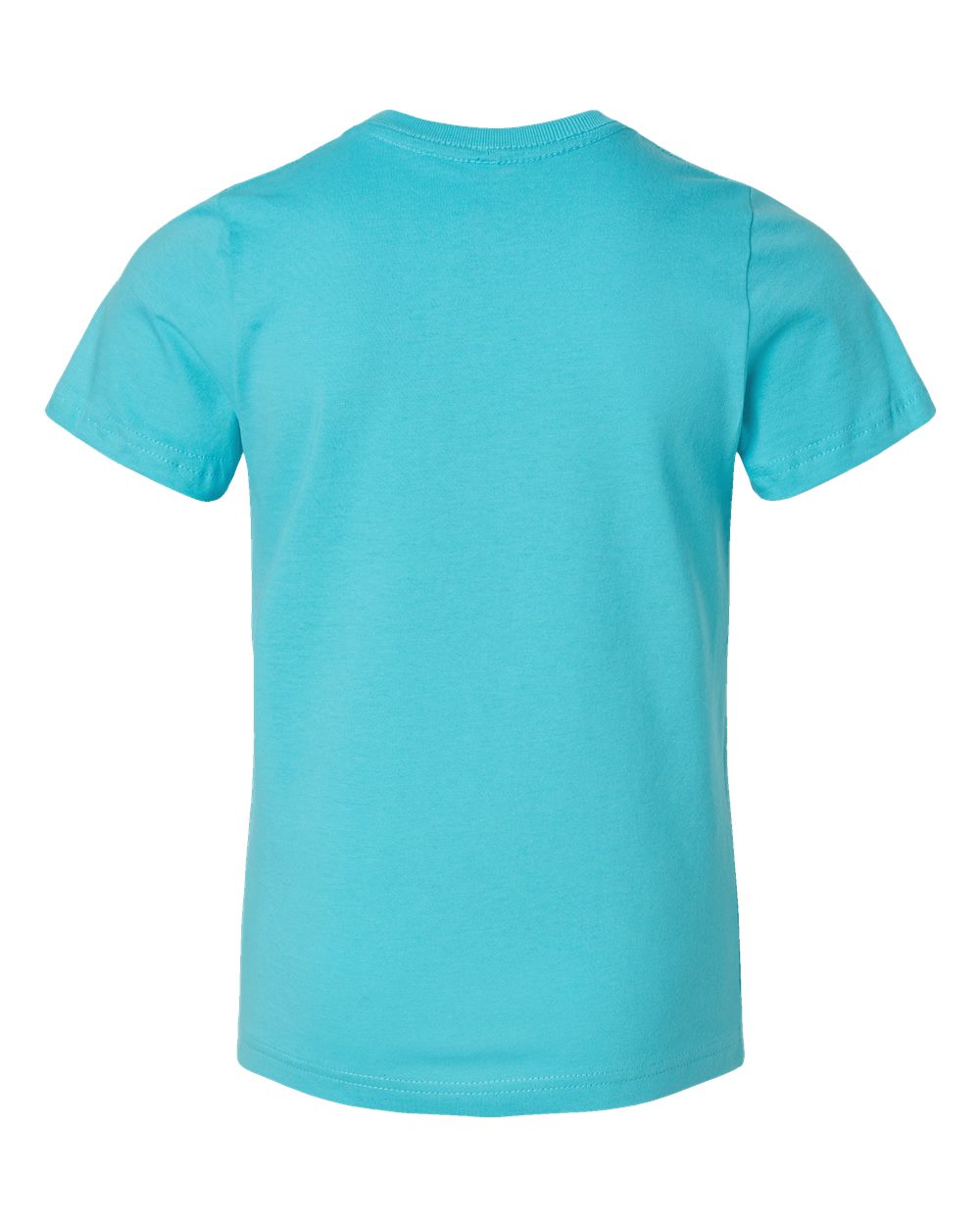 Live & Tell by LAT 6101 Youth Fine Jersey Tee in Caribbean, back