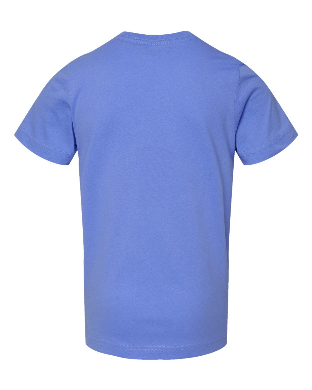 Live & Tell by LAT 6101 Youth Fine Jersey Tee in Carolina Blue, back