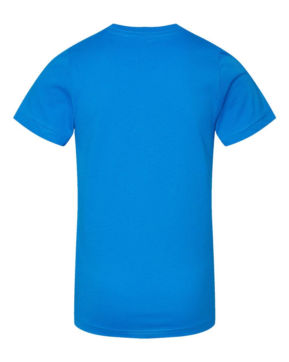 Live & Tell by LAT 6101 Youth Fine Jersey Tee in Cobalt, back