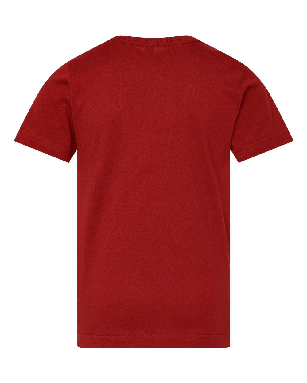 Live & Tell by LAT 6101 Youth Fine Jersey Tee in Garnet, back
