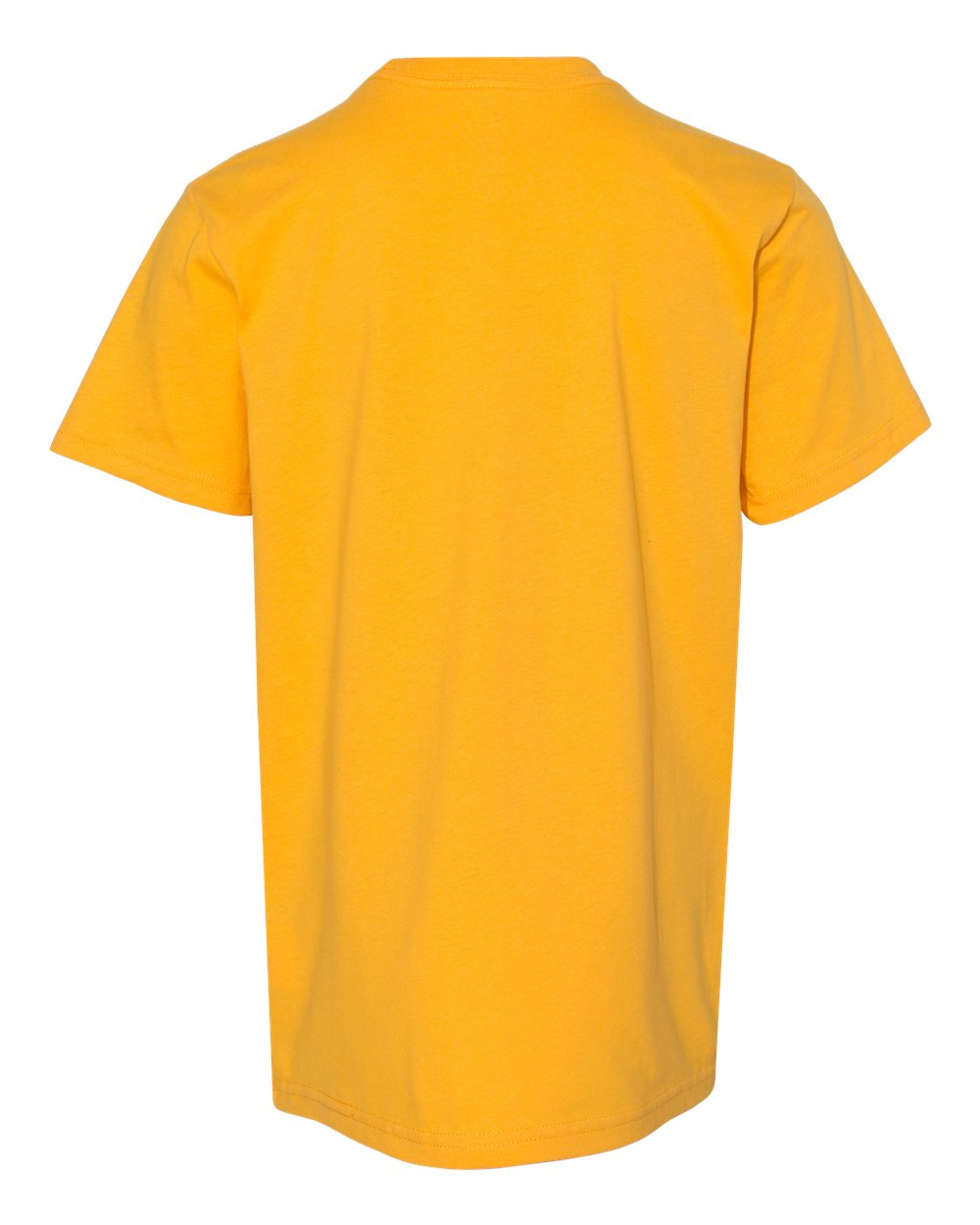 Live & Tell by LAT 6101 Youth Fine Jersey Tee in Gold, back