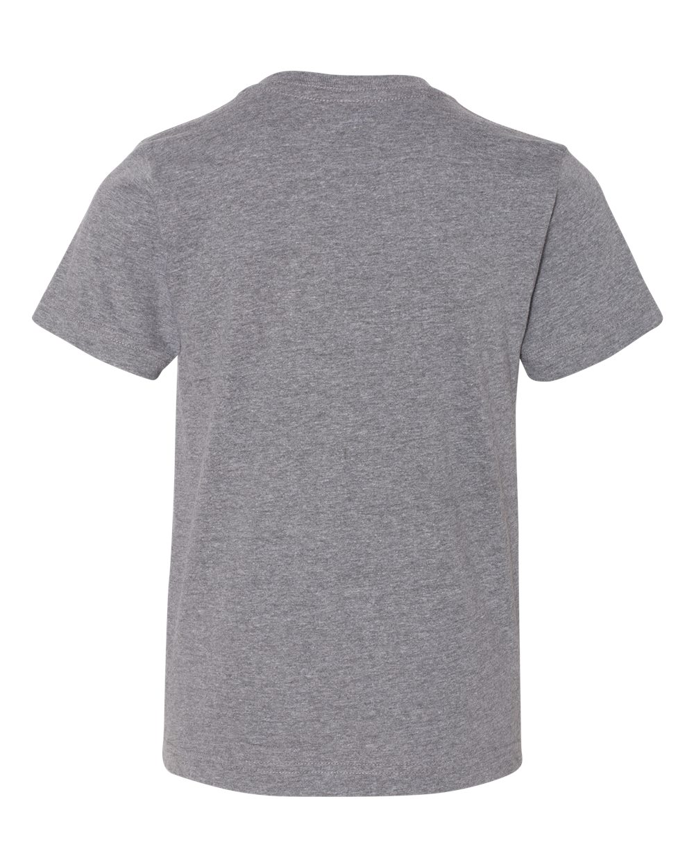 Live & Tell by LAT 6101 Youth Fine Jersey Tee in Granite Heather, back