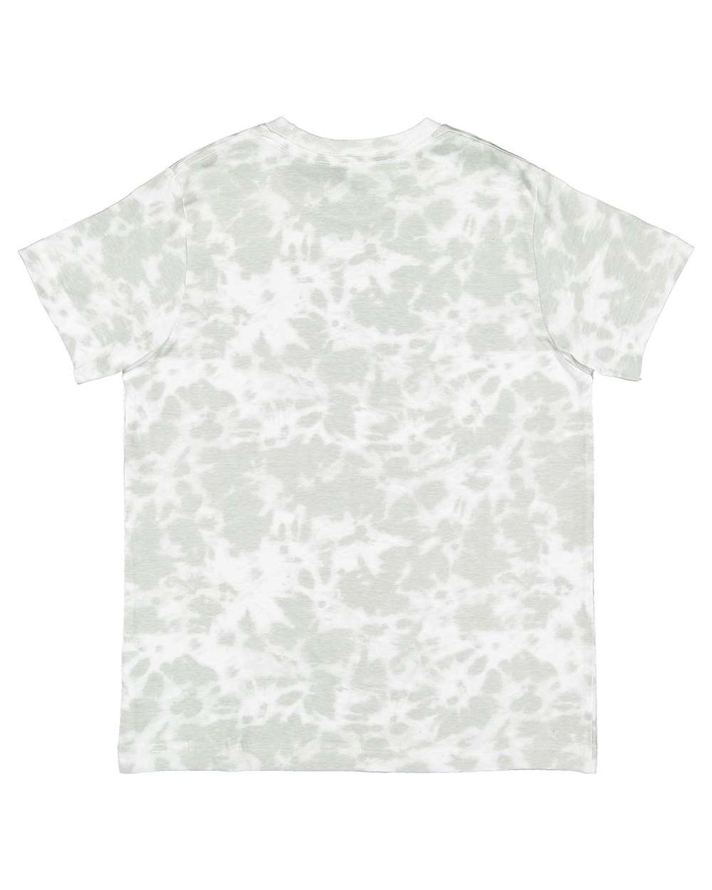 Live & Tell by LAT 6101 Youth Fine Jersey Tee in Haze Tie Dye, back