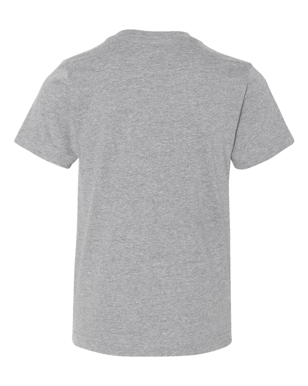 Live & Tell by LAT 6101 Youth Fine Jersey Tee in Heather, back