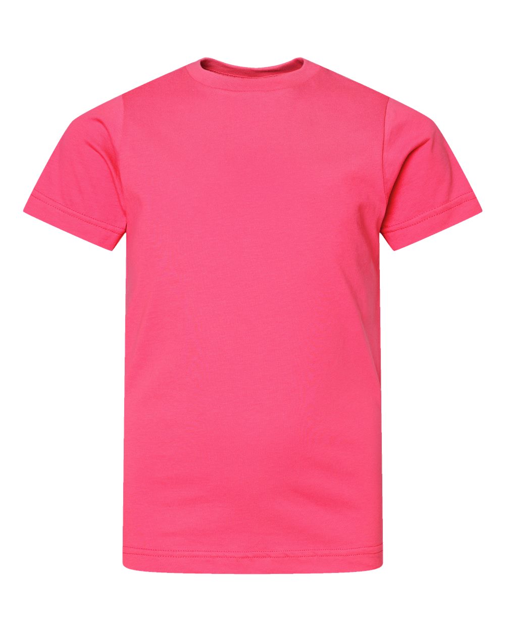 Live & Tell by LAT 6101 Youth Fine Jersey Tee in Hot Pink
