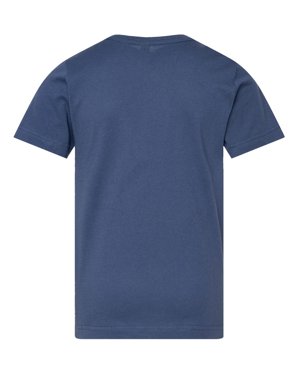 Live & Tell by LAT 6101 Youth Fine Jersey Tee in Indigo, back