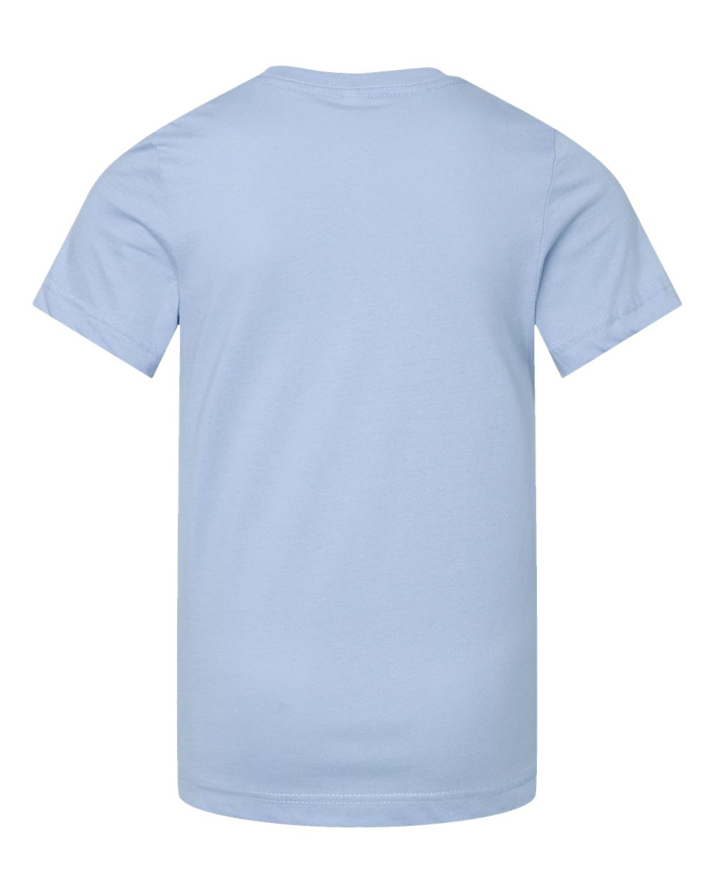 Live & Tell by LAT 6101 Youth Fine Jersey Tee in Light Blue, back
