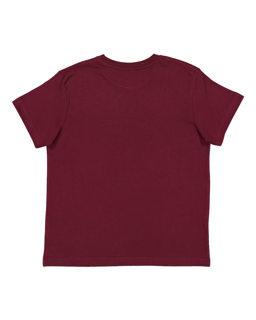 Live & Tell by LAT 6101 Youth Fine Jersey Tee in Maroon, back