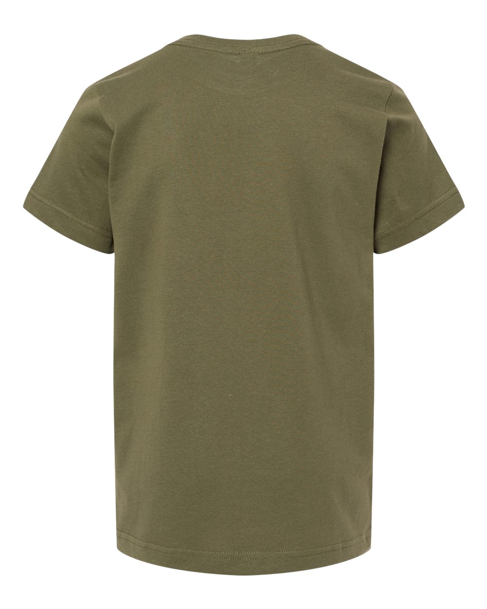 Live & Tell by LAT 6101 Youth Fine Jersey Tee in Military Green, back