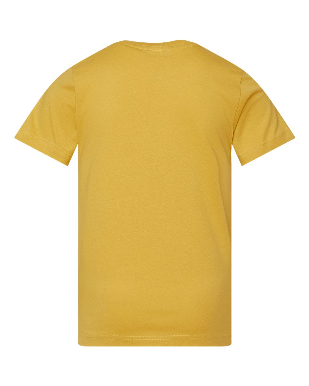 Live & Tell by LAT 6101 Youth Fine Jersey Tee in Mustard, back