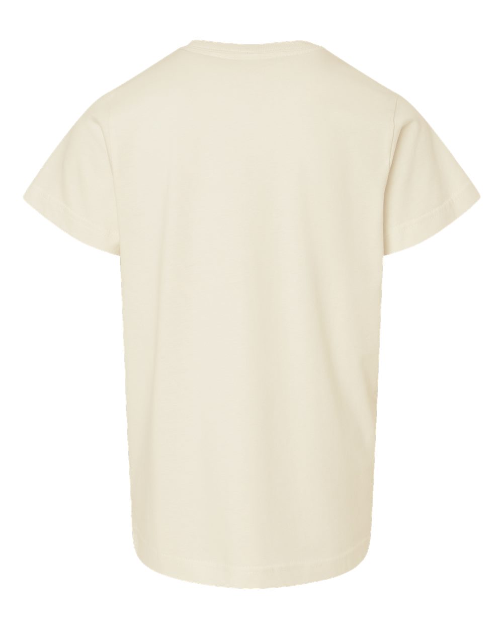 Live & Tell by LAT 6101 Youth Fine Jersey Tee in Natural, back
