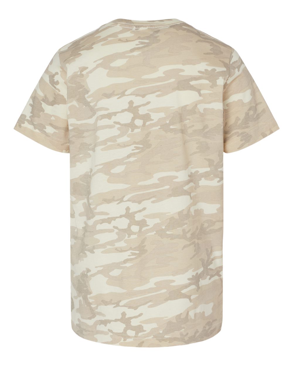Live & Tell by LAT 6101 Youth Fine Jersey Tee in Natural Camo, back