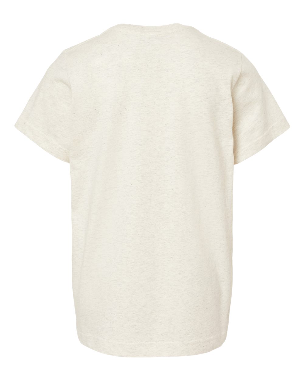Live & Tell by LAT 6101 Youth Fine Jersey Tee in Natural Heather, back