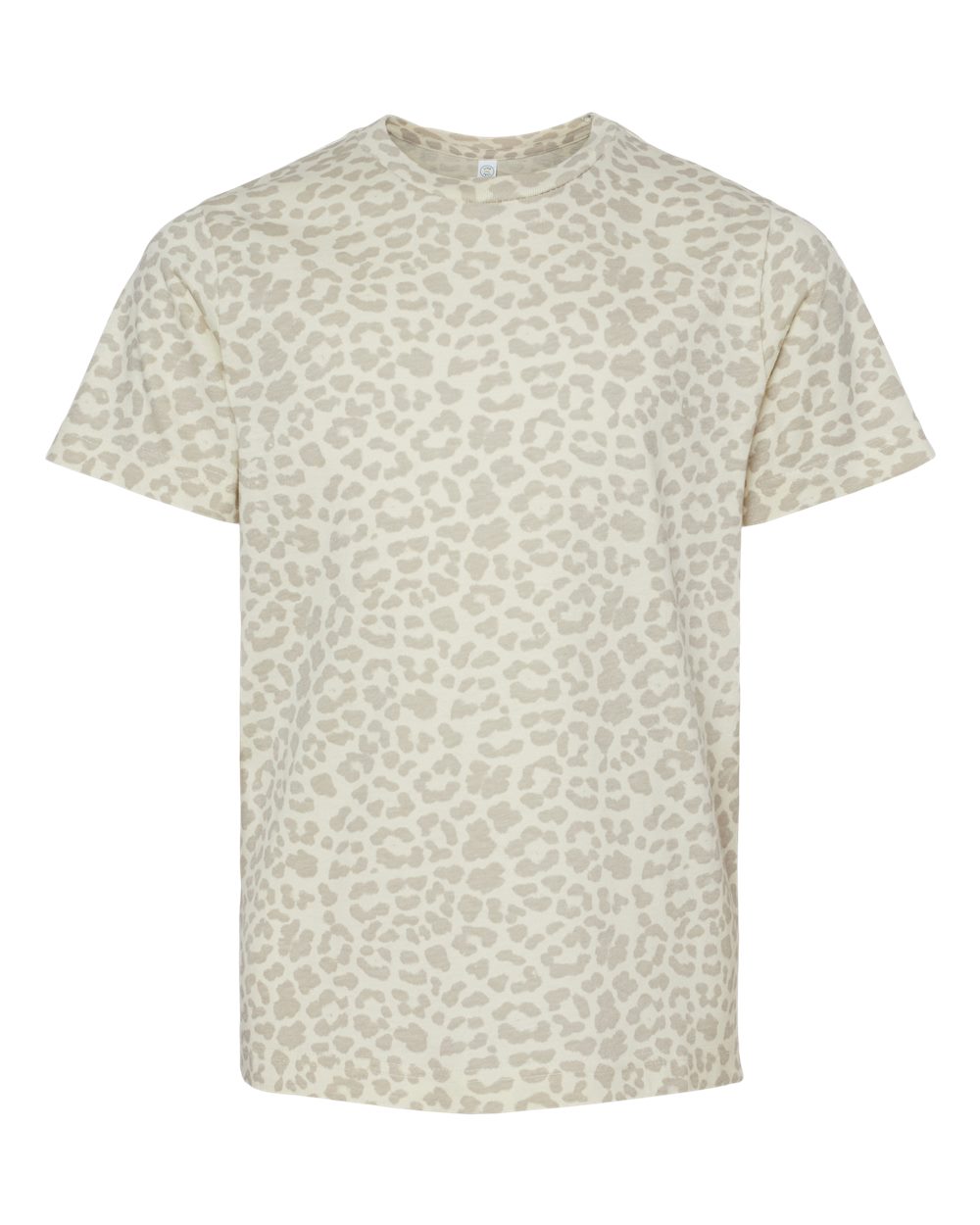 Live & Tell by LAT 6101 Youth Fine Jersey Tee in Natural Leopard