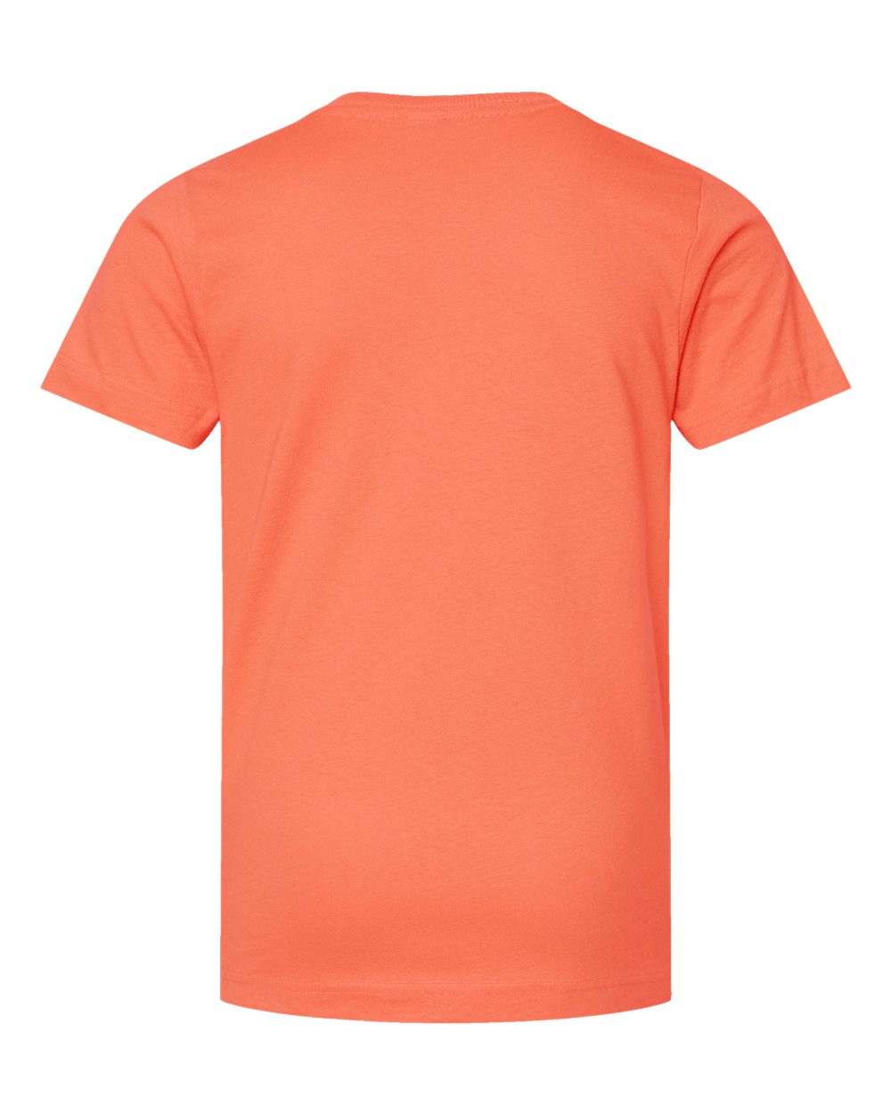 Live & Tell by LAT 6101 Youth Fine Jersey Tee in Papaya, back