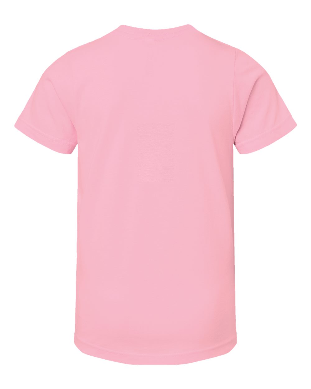 Live & Tell by LAT 6101 Youth Fine Jersey Tee in Pink, back