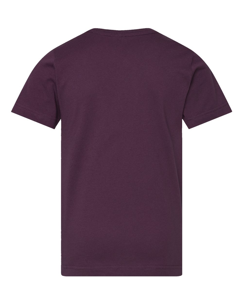 Live & Tell by LAT 6101 Youth Fine Jersey Tee in Plum, back