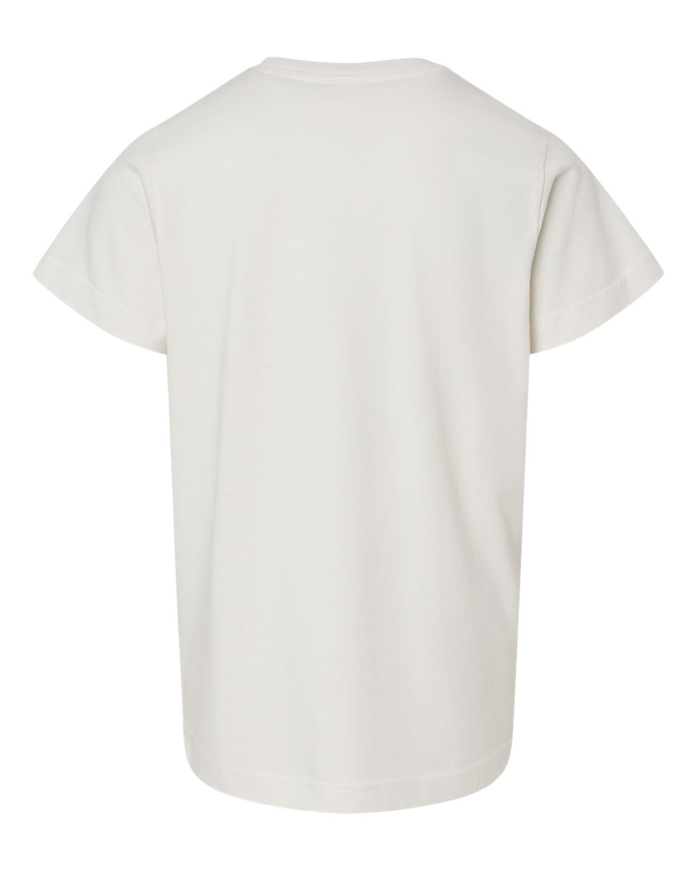 Live & Tell by LAT 6101 Youth Fine Jersey Tee in Porcelain, back