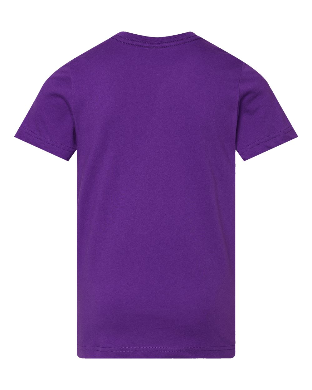 Live & Tell by LAT 6101 Youth Fine Jersey Tee in Pro Purple, back