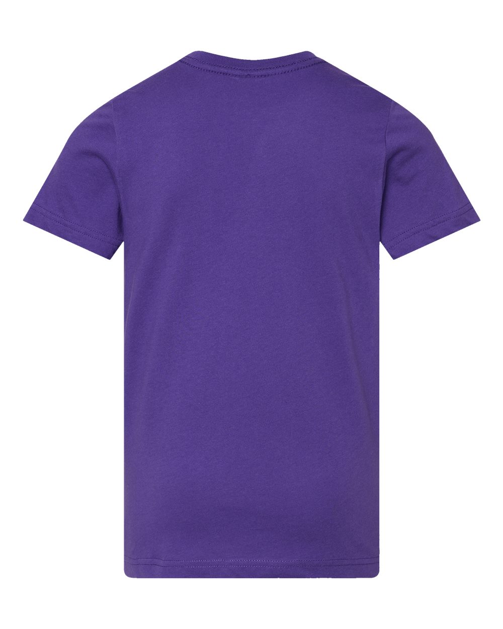 Live & Tell by LAT 6101 Youth Fine Jersey Tee in Purple, back