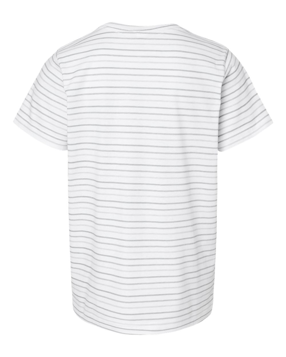 Live & Tell by LAT 6101 Youth Fine Jersey Tee in Shadow Stripe, back