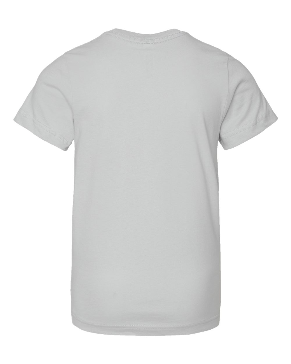 Live & Tell by LAT 6101 Youth Fine Jersey Tee in Silver, back