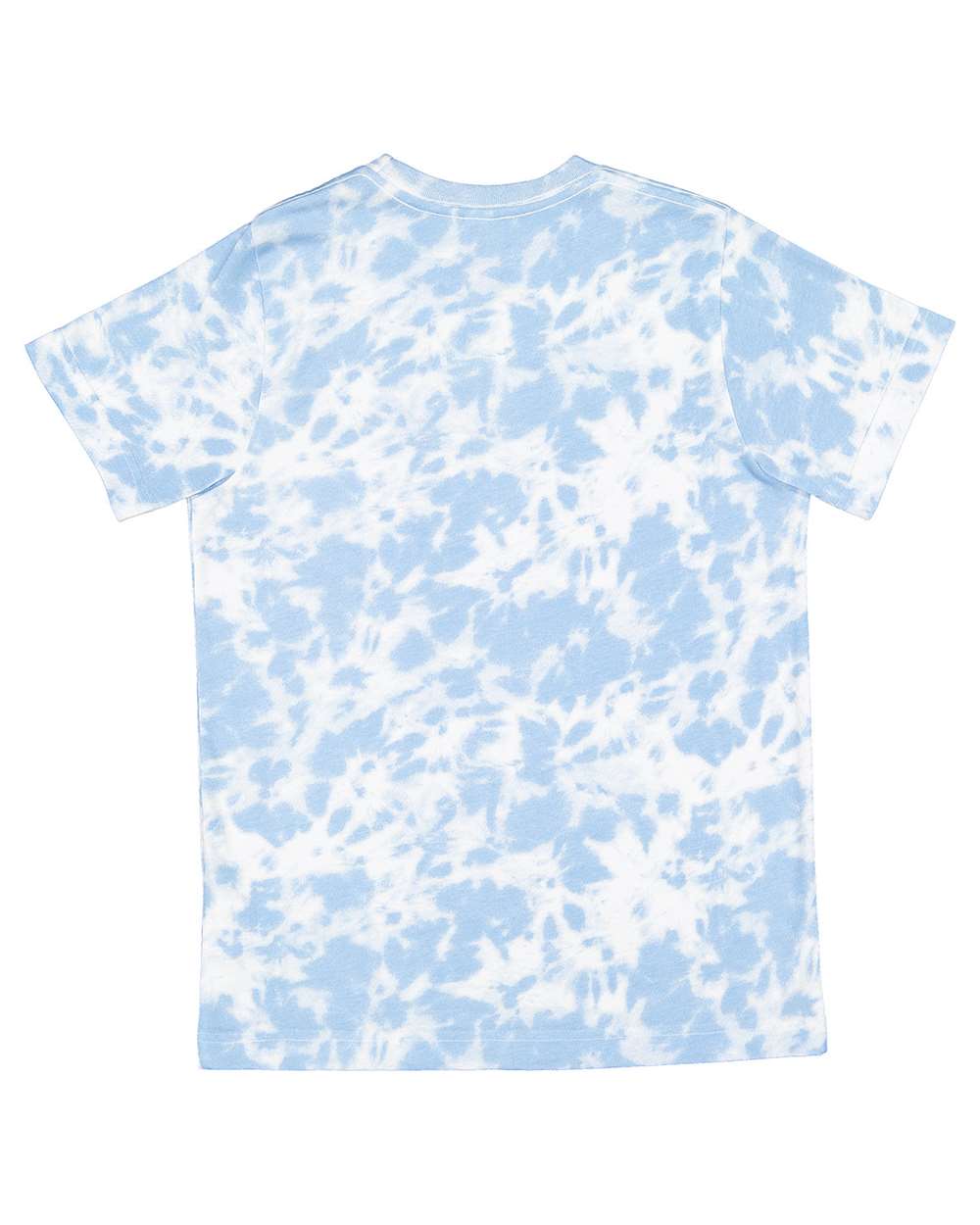 Live & Tell by LAT 6101 Youth Fine Jersey Tee in Sky Tie Dye, back