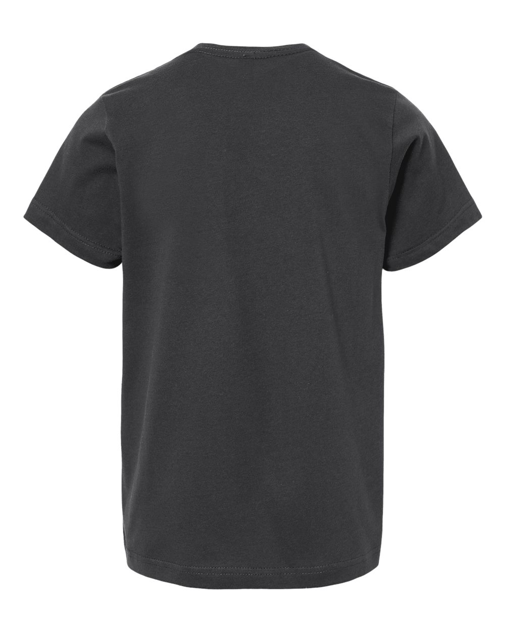 Live & Tell by LAT 6101 Youth Fine Jersey Tee in Slate, back