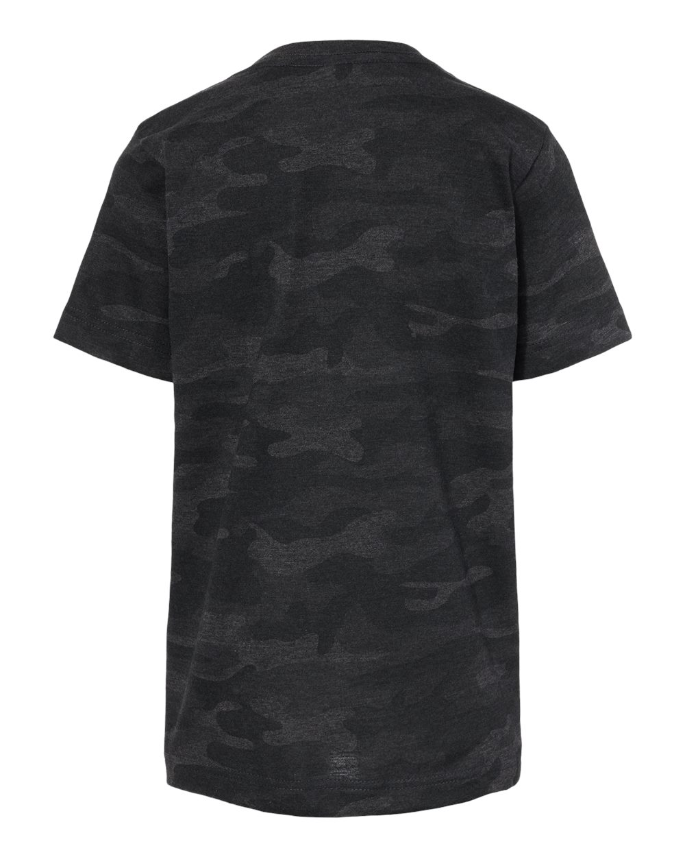 Live & Tell by LAT 6101 Youth Fine Jersey Tee in Storm Camo, back